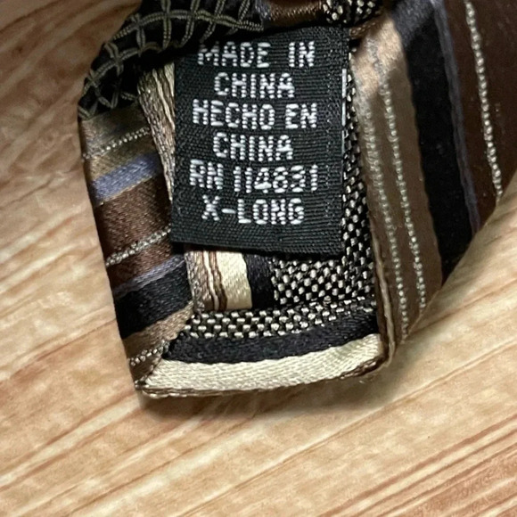 Pronto Uomo 100% Silk Multi Color Diagonal Line Men's Tie - Picture 5 of 5